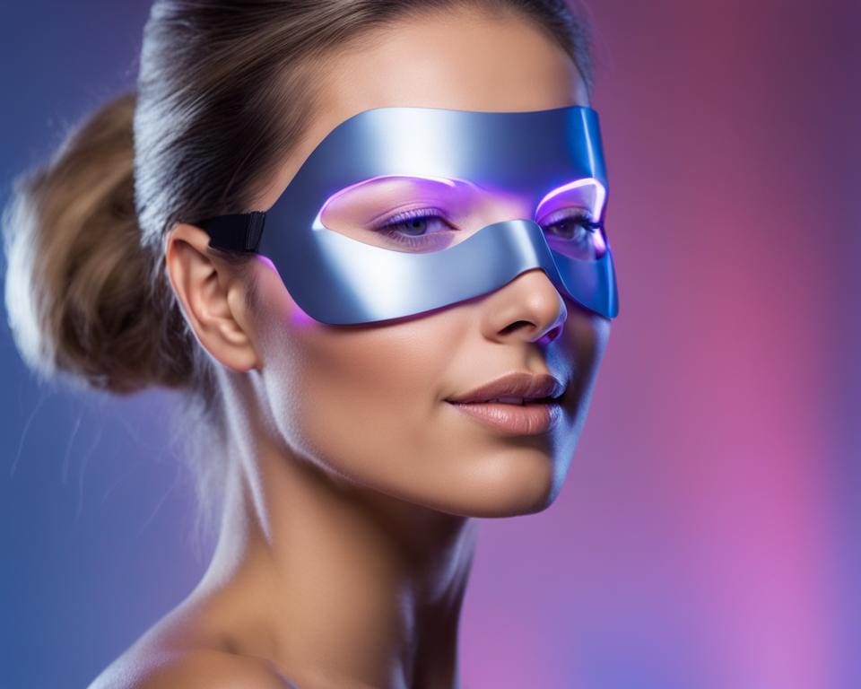 huidverjonging met LED-lichttherapie masker