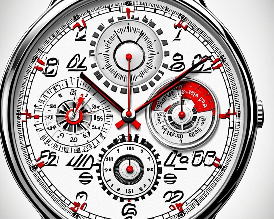 Chronograaf horloge werking