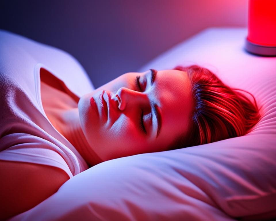 Rood licht therapie voor Melatonine en slaap