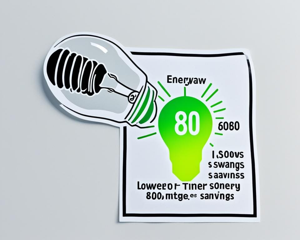 energiebesparing bij 80 watt per uur