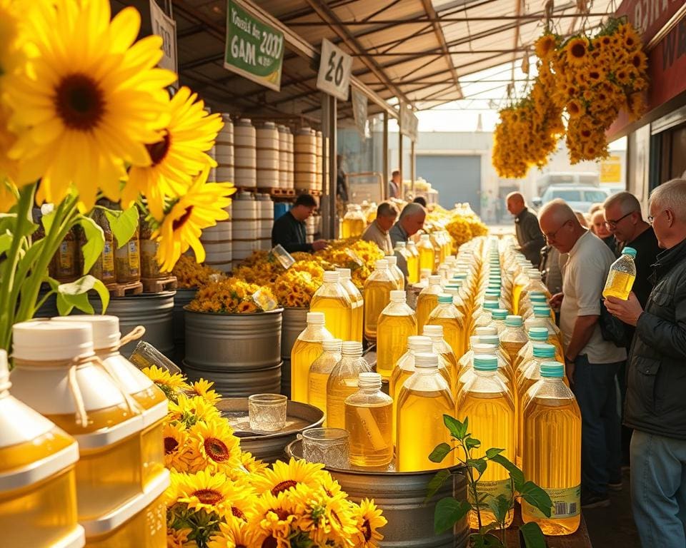 Zonnebloem olie inkopen