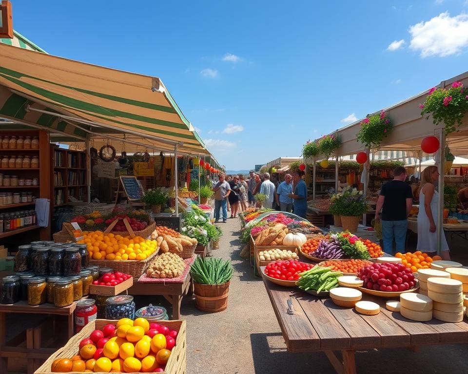 Bezoek een boerenmarkt vol zelfgemaakte delicatessen