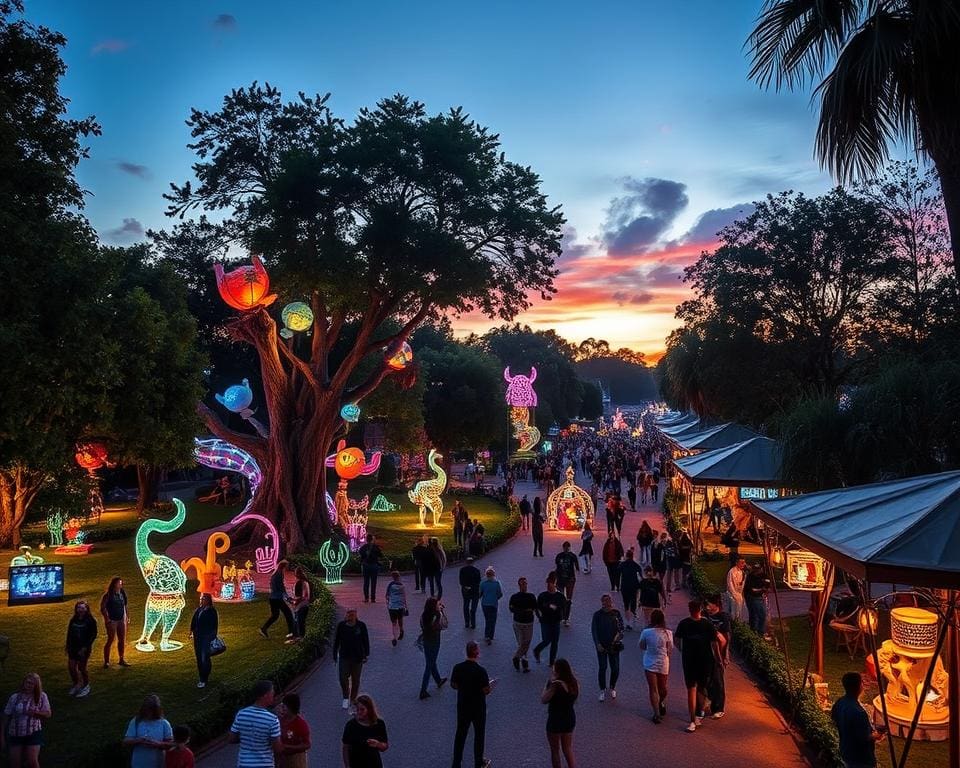 Bezoek een festival met kunstinstallaties op onverwachte plekken