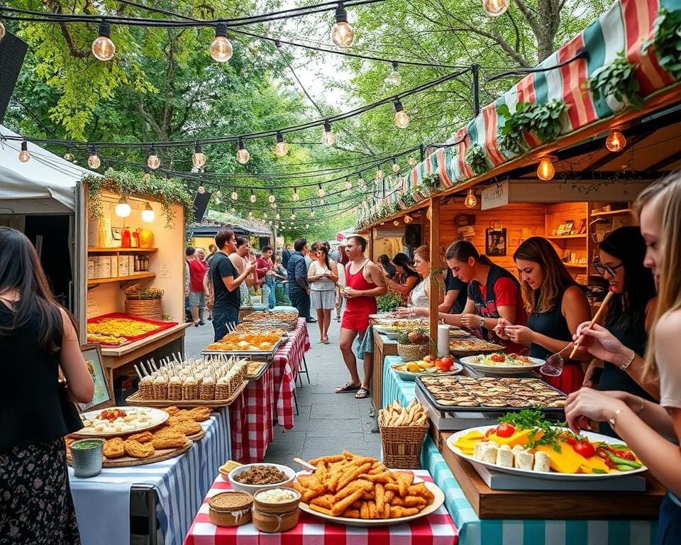 Ga naar een kleinschalig foodfestival vol ambachtelijke gerechten