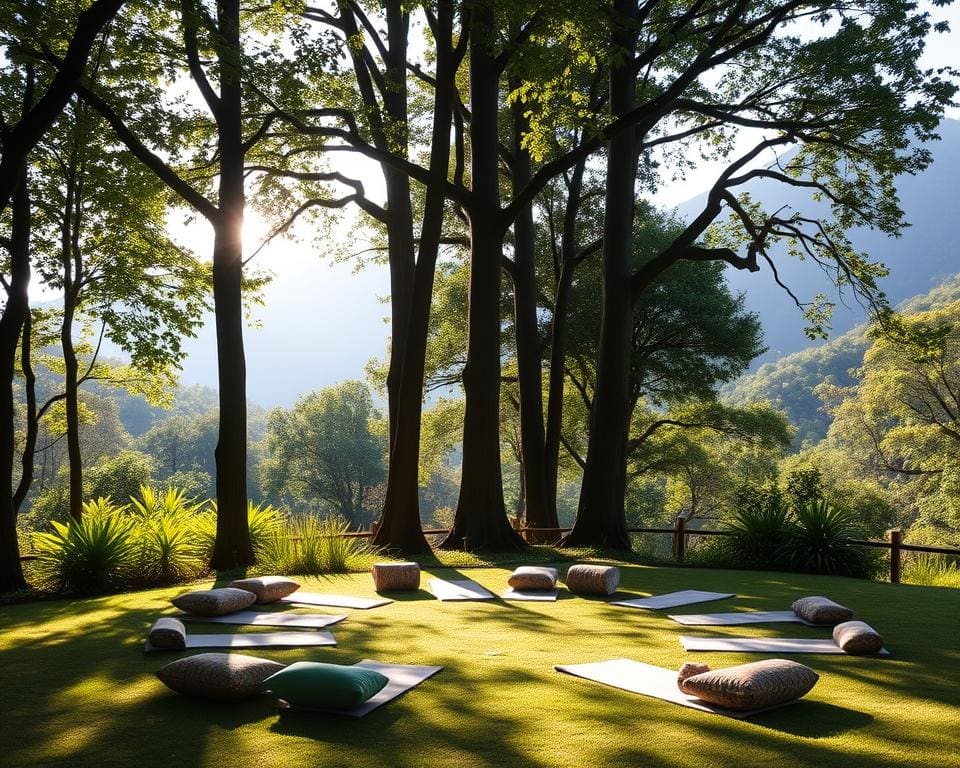 Ga naar een yoga retreat in een natuurreservaat