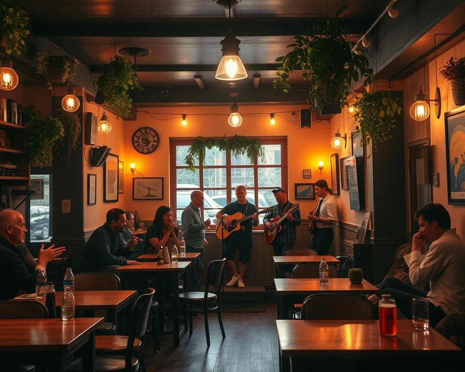 Geniet van een avond vol livemuziek in een intiem café