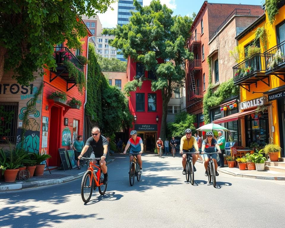 Ontdek een stad tijdens een alternatieve fietsroute