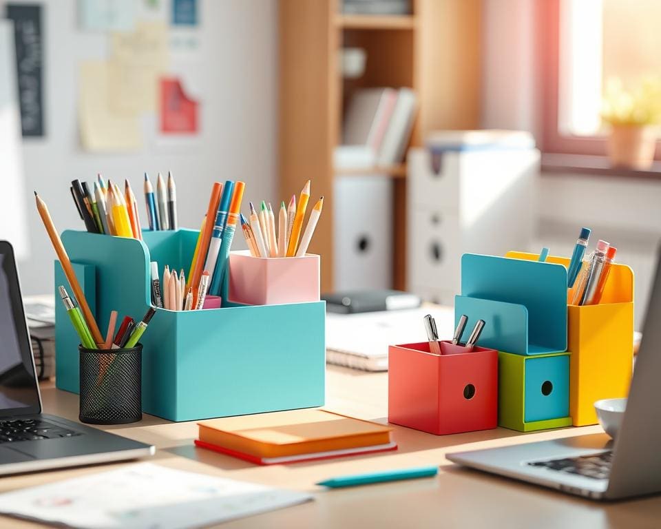 Opbergbakjes: Houd je bureau netjes