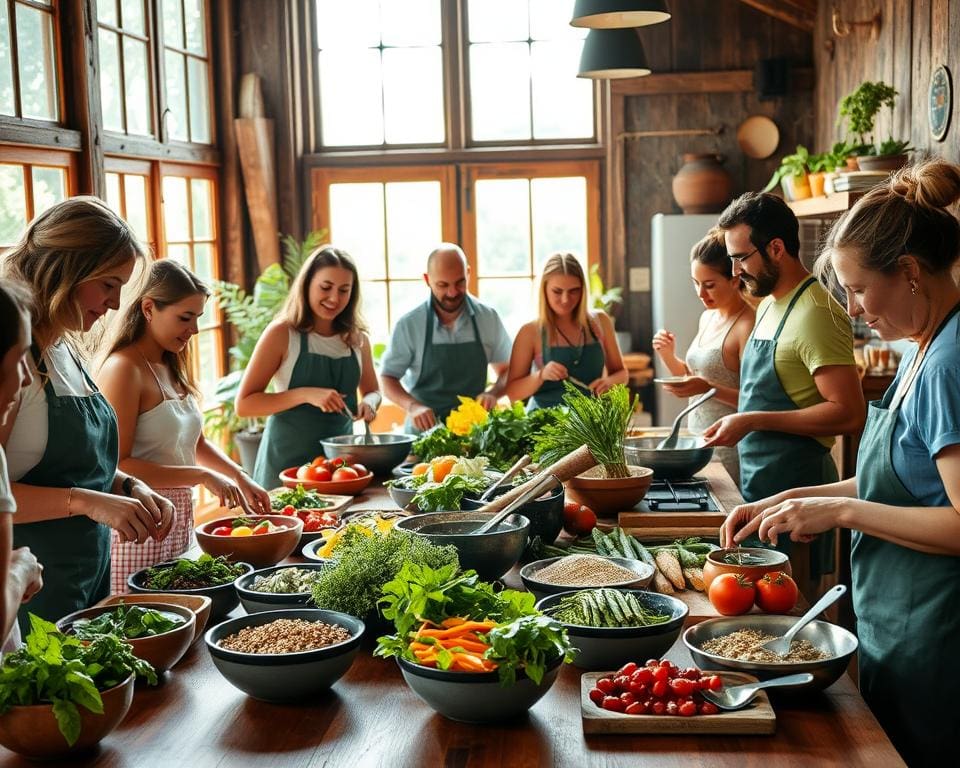 Probeer een kookworkshop met duurzame ingrediënten