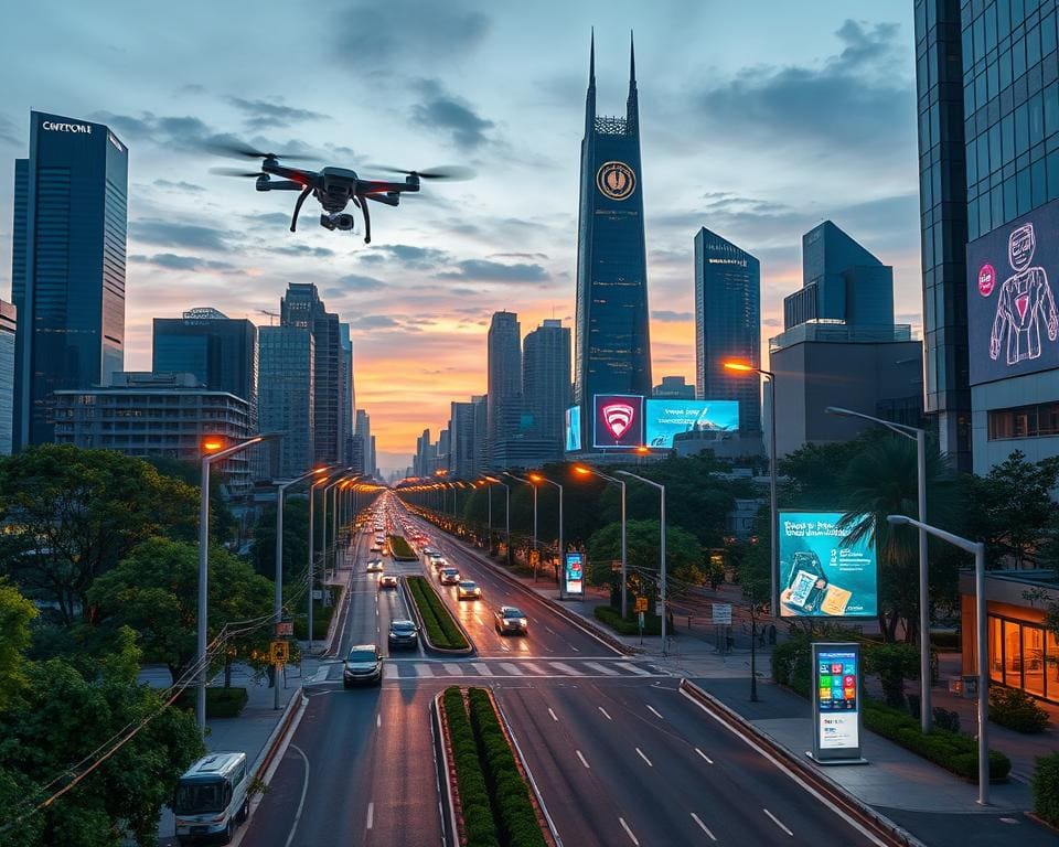 technologische vooruitgang in stadsveiligheid