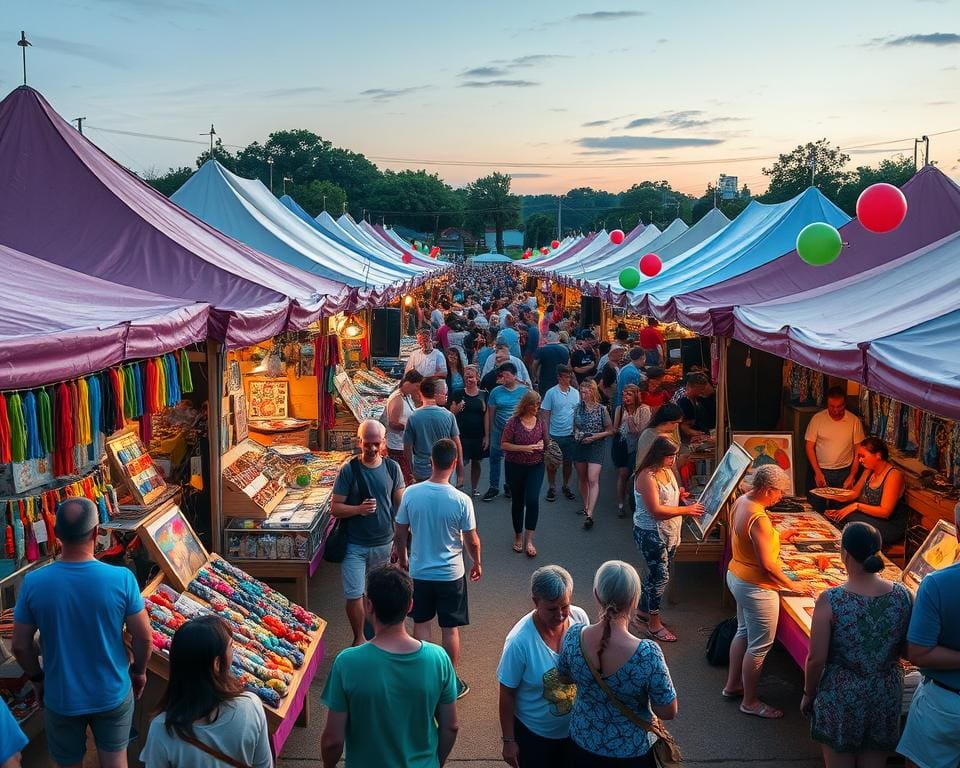 Festivalweekend met muziekoptredens en creatieve markten