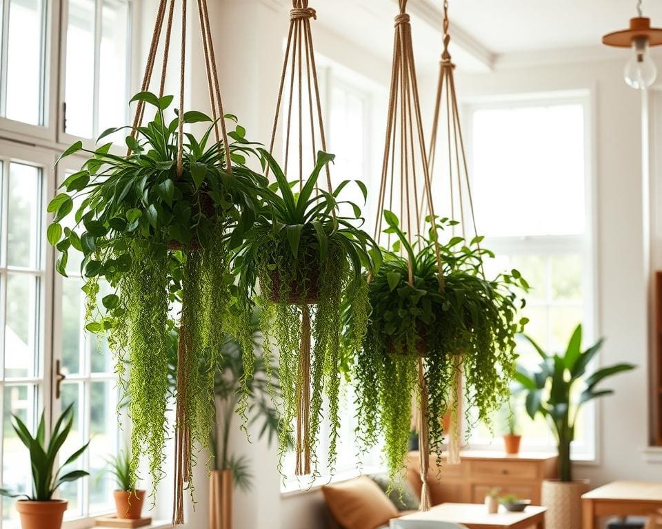 Hangplanten voor een frisse en natuurlijke touch in huis