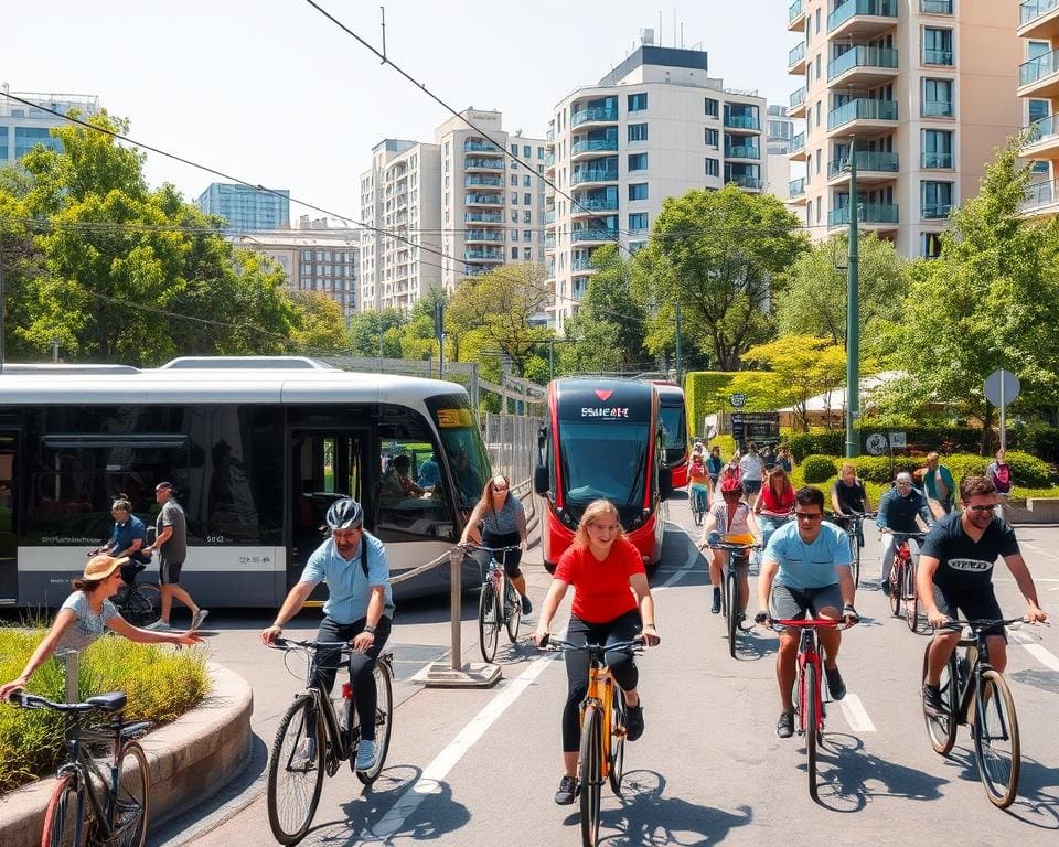 Openbaar vervoer en Fietsen naar werk voor reistijd minimaliseren