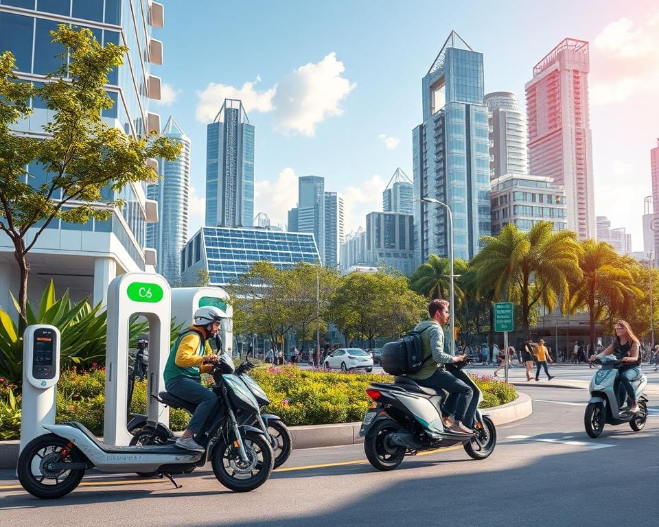 duurzame voordelen elektrische stappen in de stad