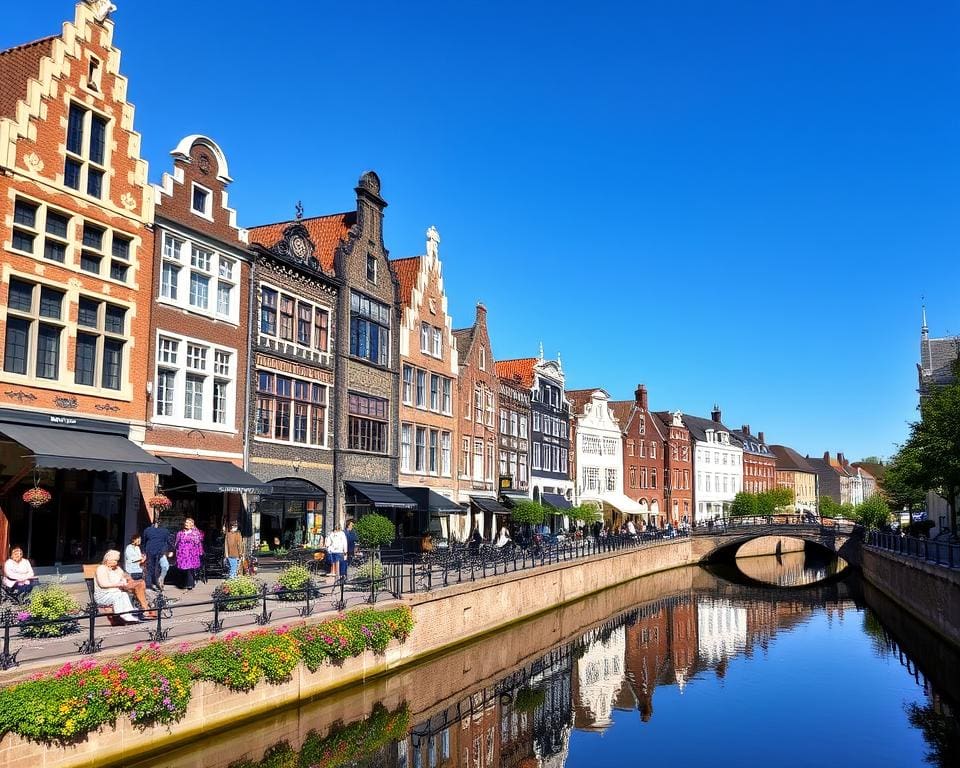 historische stad met gezellige grachten en musea