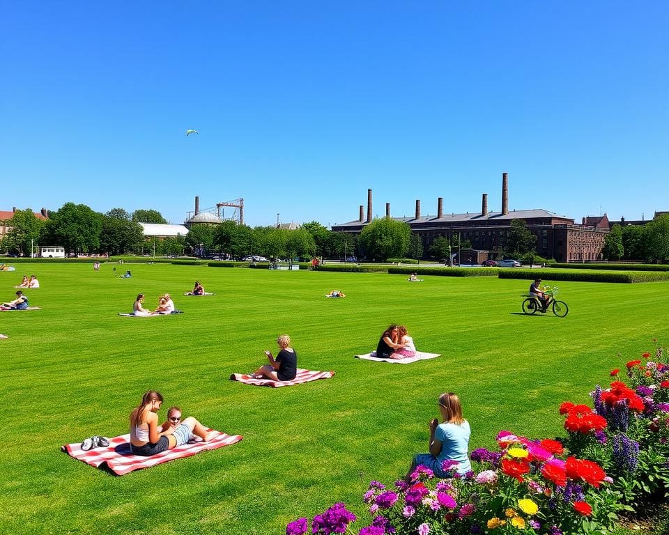 ontspanning in het park