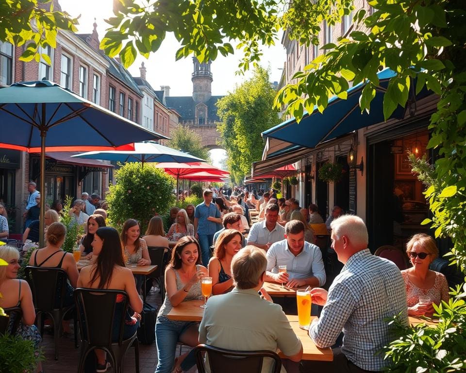 populaire terrasjes in het bruisende centrum van Breda