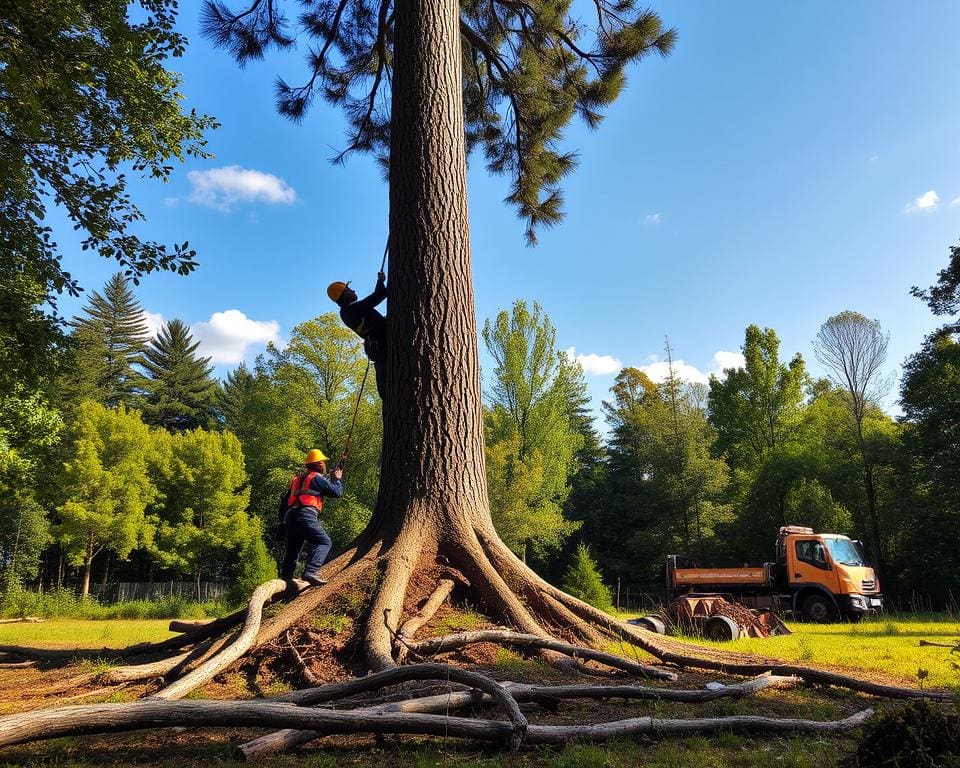 Boom kappen in Baarn: zo gaat het veilig en snel