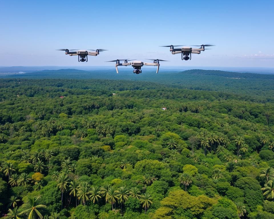 Drones inzetten voor natuurbescherming