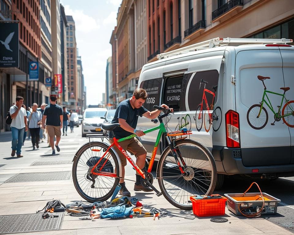 Mobiele fiets reparatieservice: Geen zorgen, wij komen naar jou toe.