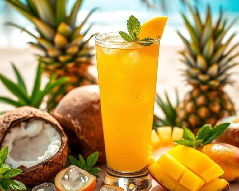 Tropische mangospritzer: Een fris zomerdrankje