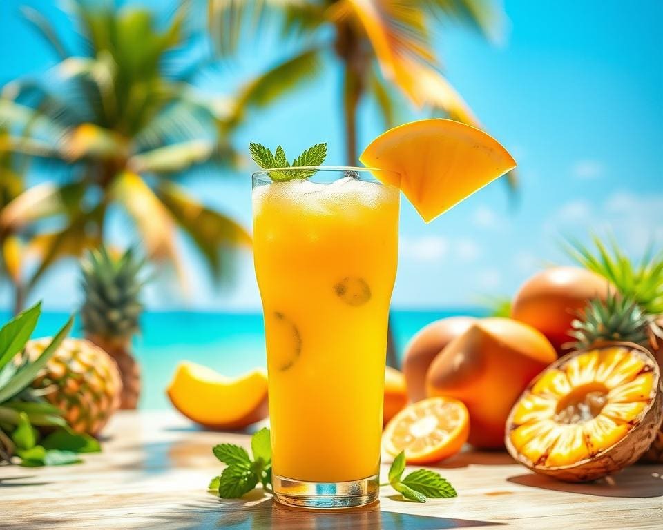 tropische mangospritzer