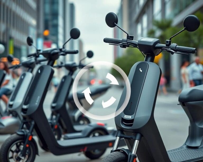 Elektrische scooters met automatische remsystemen