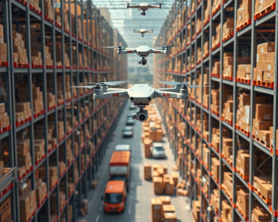 Hoe verbeteren drones de logistieke efficiëntie?