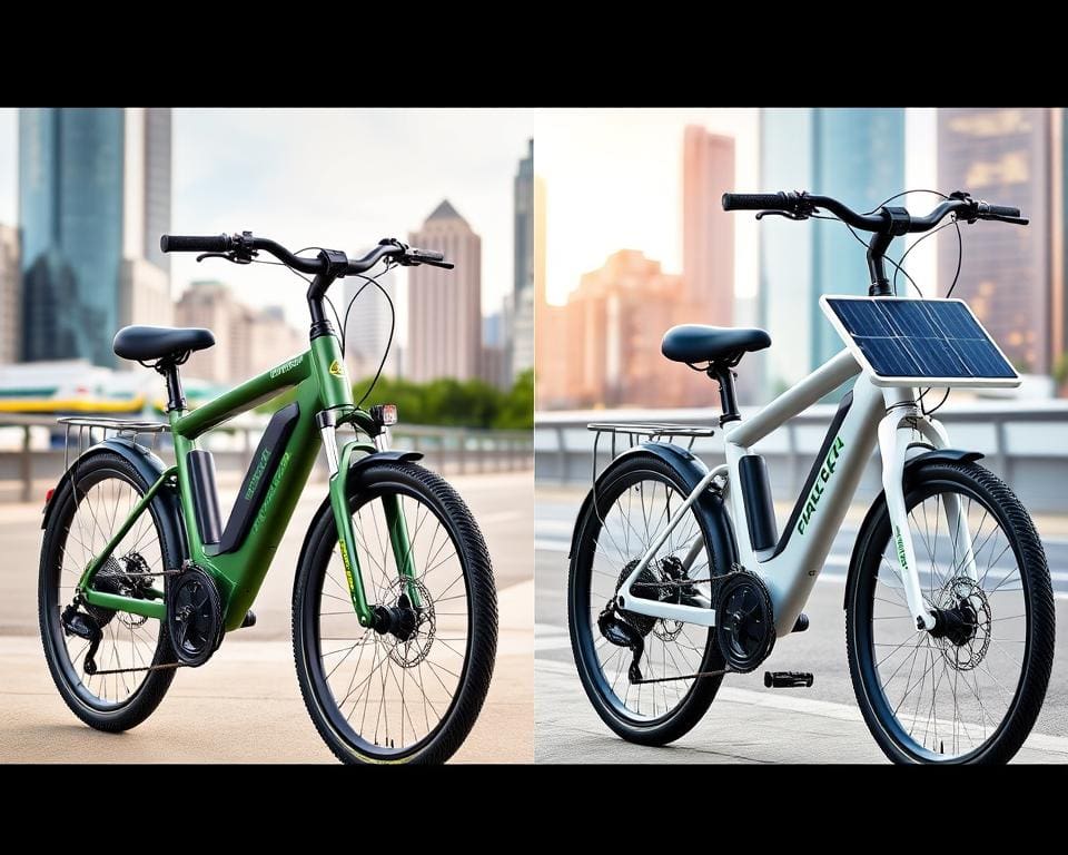 Vergelijking tussen traditionele elektrische fietsen en innovatieve elektrische fietsen met zelfopladende accu's