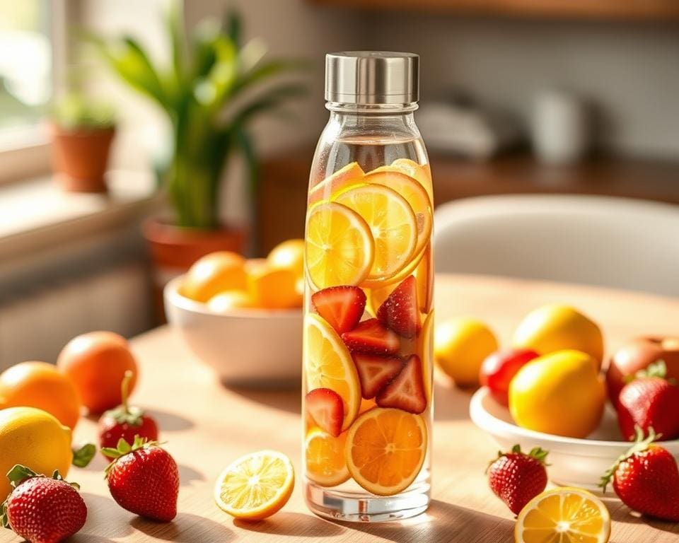 Waterfles met infuser