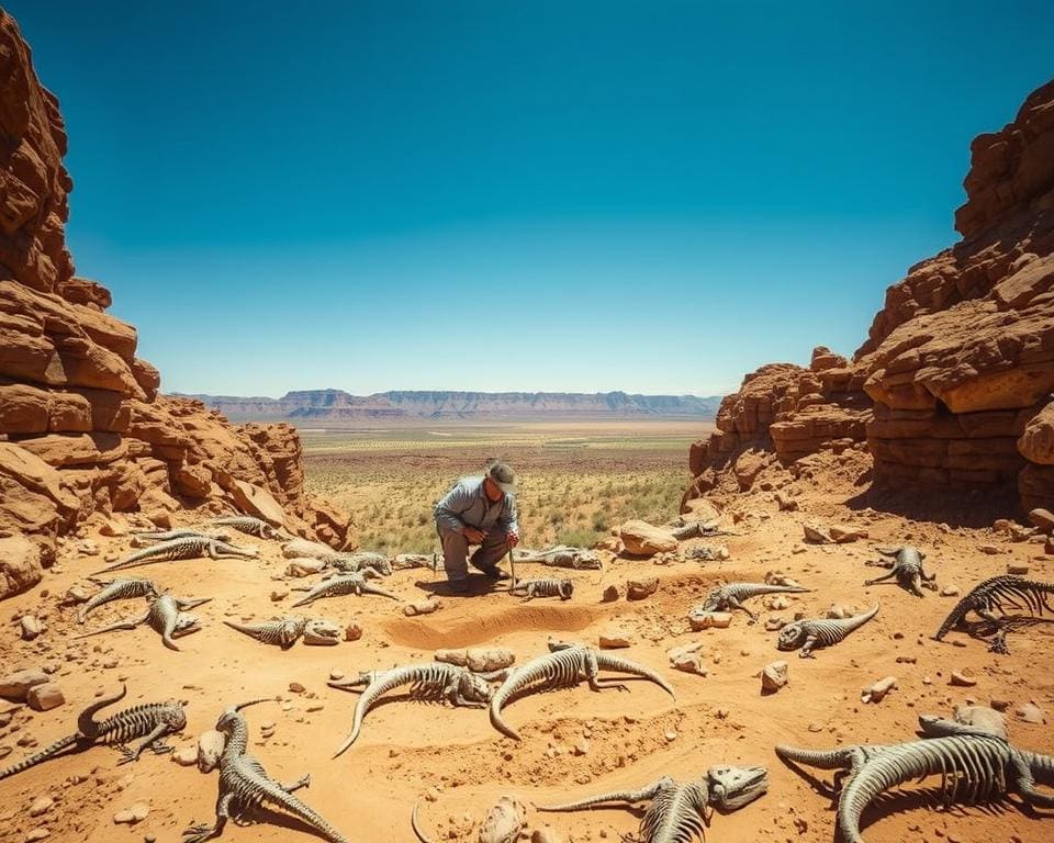 hoe ontdek je fossielen uit prehistorische tijden?