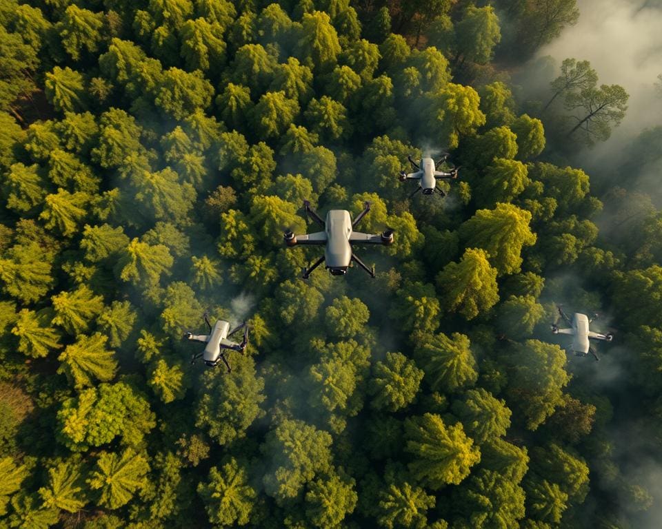 impact van slimme drones op bosbrandbestrijding