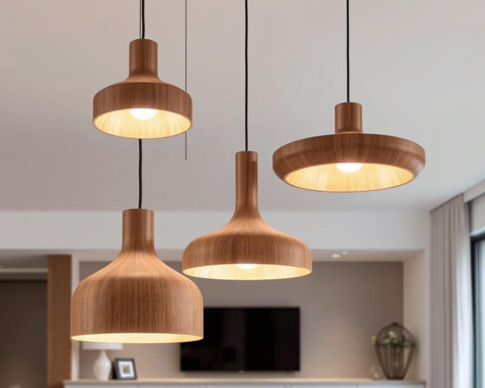 moderne houten hanglampen