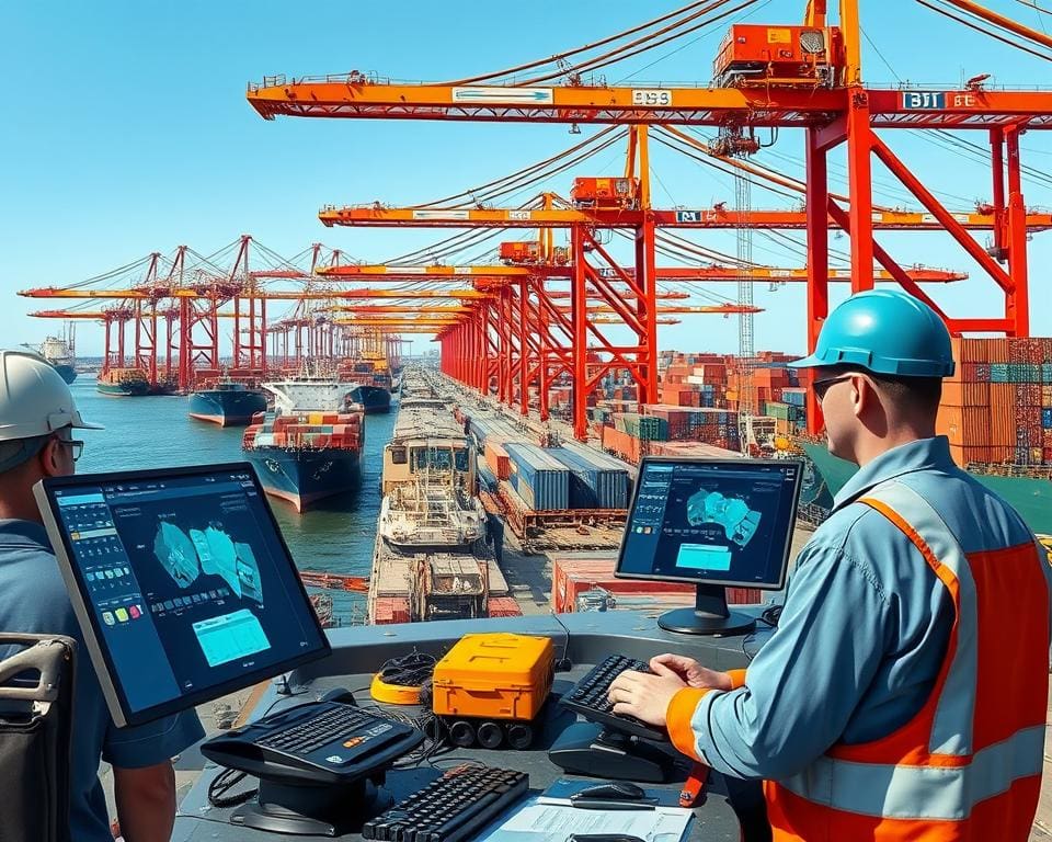 tijdsmanagement en technologie voor havenarbeiders