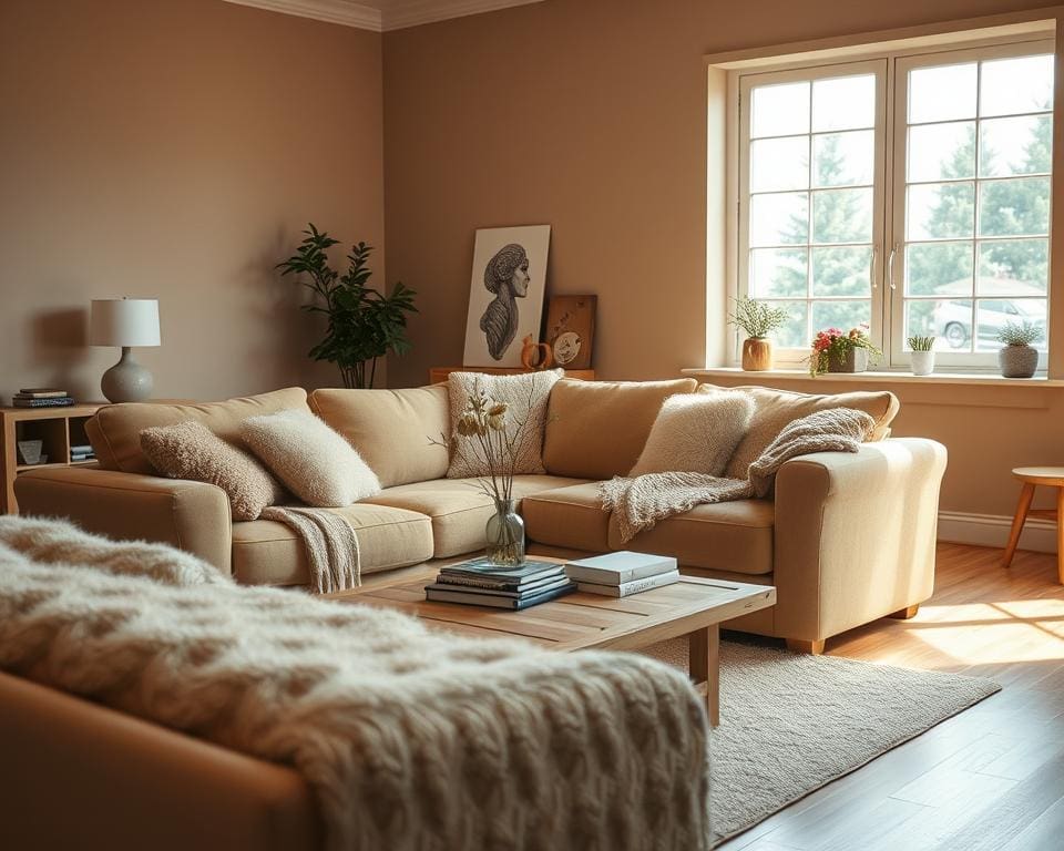 Comfortabele woonkamerinrichting
