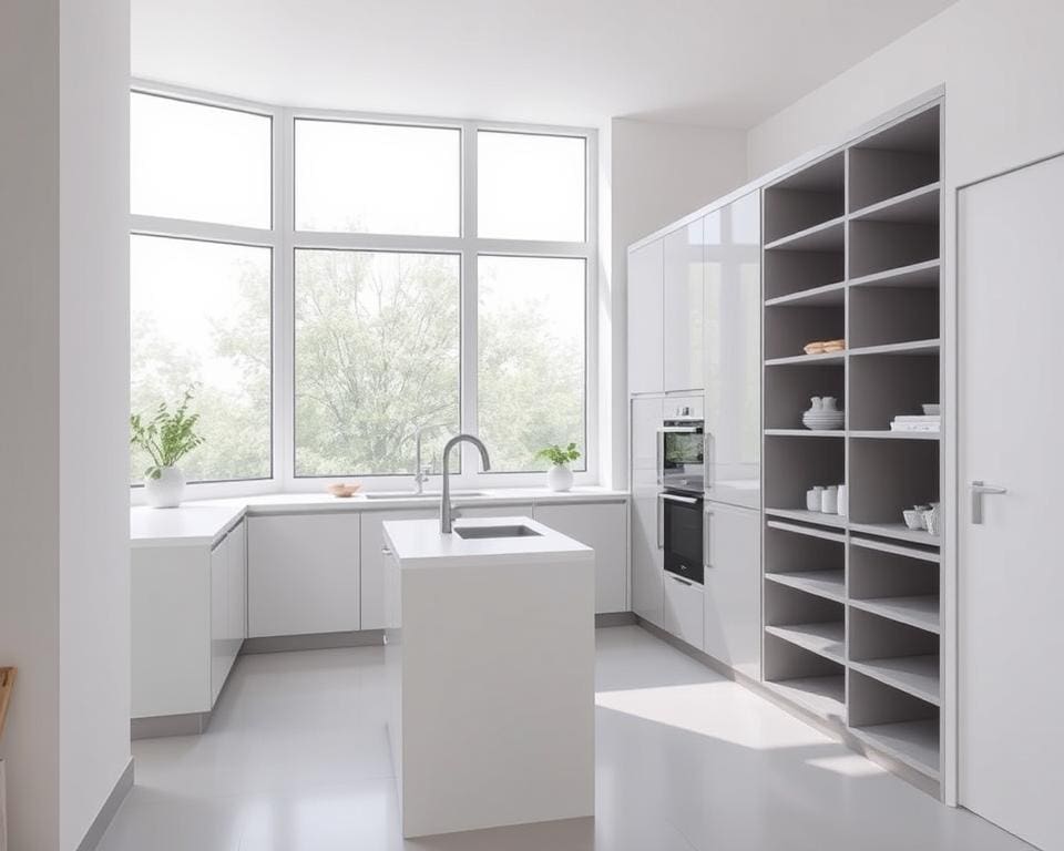 Hoe bespaar je ruimte in een kleine keuken?