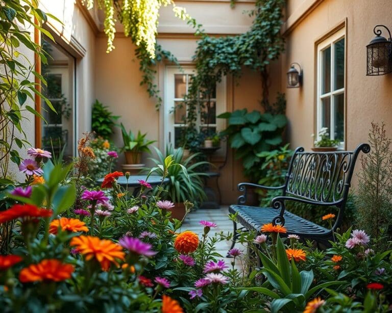 Hoe maak je een kleine tuin optisch groter?
