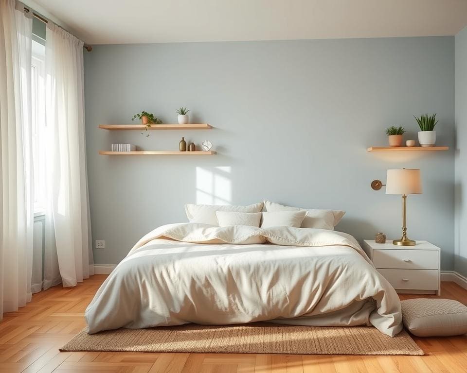 Hoe maak je een slaapkamer rustgevend met weinig middelen?