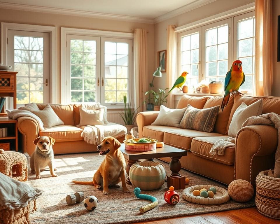 Hoe richt je een woning in met meerdere huisdieren?