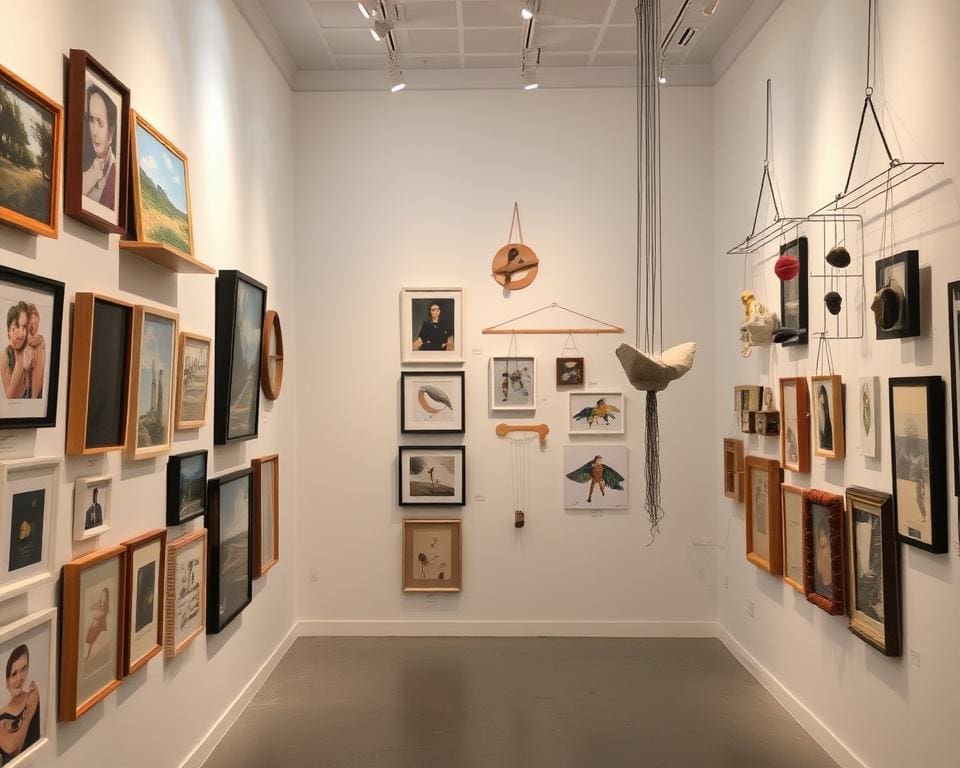 originele manieren om kunst op te hangen