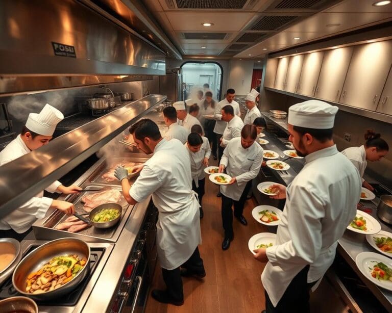 Hoe werkt een chef in een druk hotelrestaurant?
