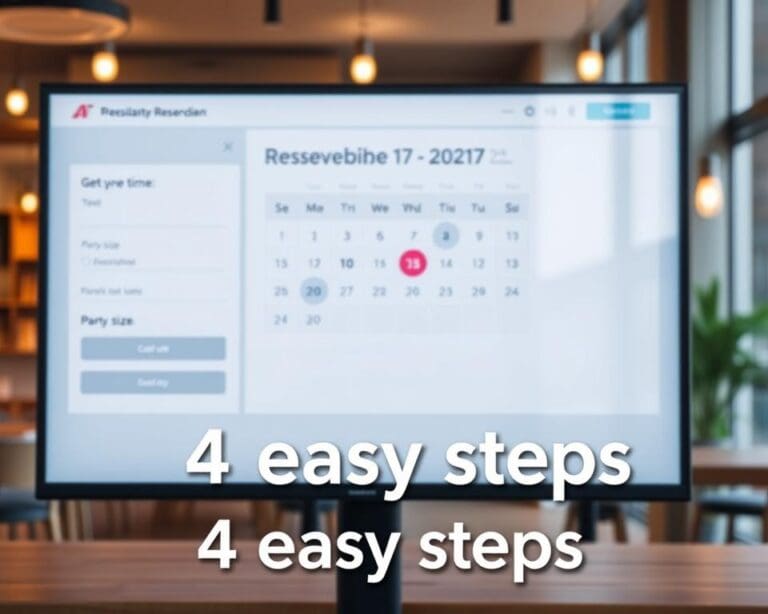 Is reserveren echt mogelijk in 4 simpele stappen?