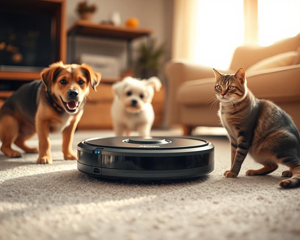 Wat doet een robotstofzuiger bij huisdieren?