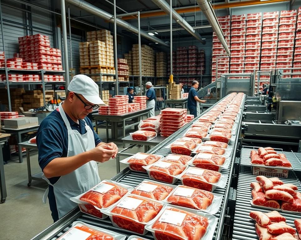 dagelijkse werkzaamheden van de inpakmedewerker