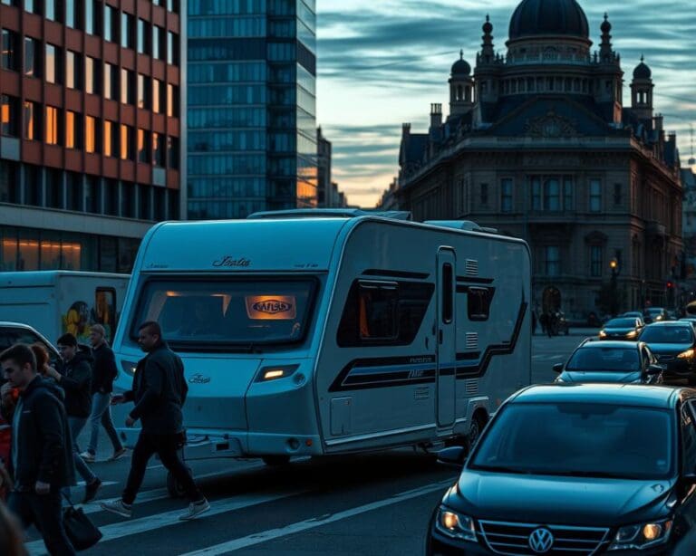Hoe navigeer je met een caravan door steden?