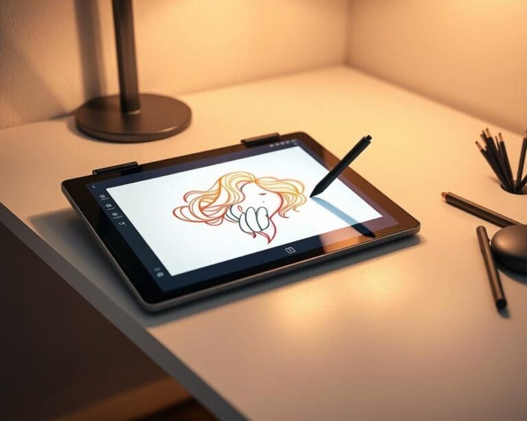 Welke gadget helpt bij het kleuren van line-art?