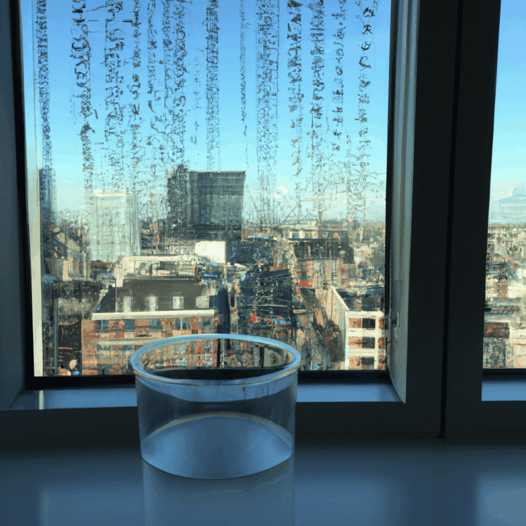 Hoe werkt een glazenwasser op een Amsterdams kantoor?
